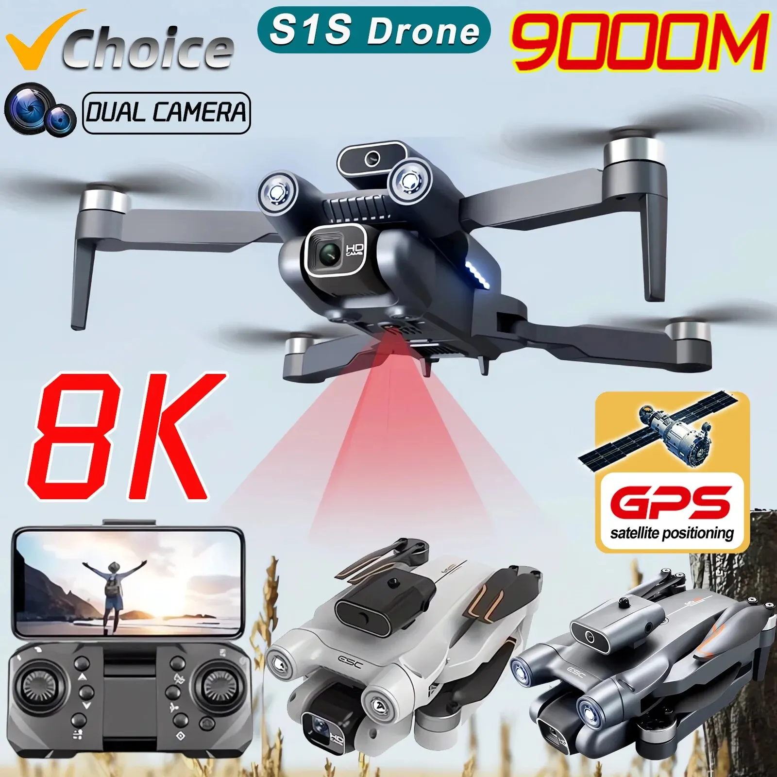 Drone Gps Mount - Nieuwe S 1S 5G Gps Drone