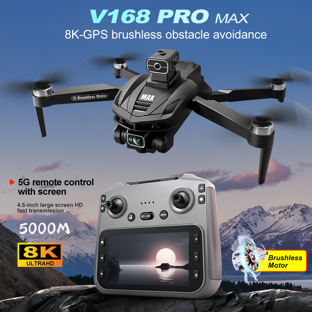 V168 PRO Max GPS Drone 8K Prof - Drone Charger recensie en prijs